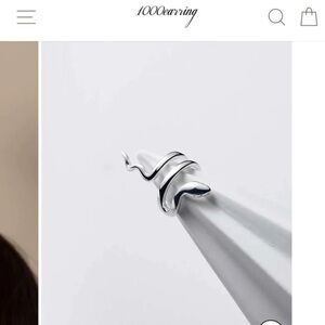 925 sterling silver Snake ear cuff clip on earring crawler 60-2